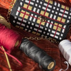 Home handwoven burberry pattern chain bag – available in small, medium & big sizes (copy)