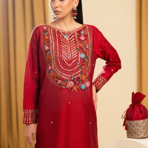 Diva Red Kattan Silk